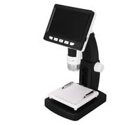 AKLOSIPY Microscope Numérique avec écran IPS de 4,3 Pouces et Grossissement 50-1000X, Caméra 2MP 1080p avec 8 Lumières LED pour la Maison, l'école et Le Passe-Temps