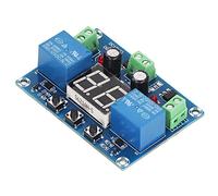 AKLOSIPY Module de Relais de Minuterie Cc 12V, Cycle 0-99S, Affichage Numérique, Contrôleur de Carte de Commutation de Sortie à 2 Canaux pour Applications de Moteur et de Pompe