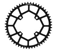 AKLOSIPY Mou Vélo 104bcd 52T Préchauffage en Alliage en Aluminium pour des Performances Améliorées et Un Décalage Transparent - Léger, et Facile à Installer (Black)