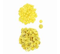 AKLOSIPY Numéro d'oreille de Bétail en TPU, 100 Pièces/ensemble, pour Bovins, Moutons, Chèvres, Porcs, Application Facile et Identification Unique (avec des mots)