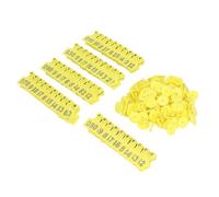 AKLOSIPY Oreilles de Bétail Brillantes pour une Identification Facile, étiquettes d'animaux en Plastique pour Bovins, Porcs, Chèvres et Plus Encore, 100 Pièces