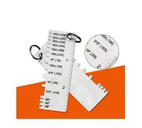 AKLOSIPY Outil de Mesure de Soudage en Acier Inoxydable, avec échelle Gravée pour l'inspection de la Jauge d'épaisseur