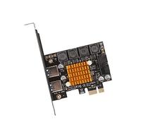 AKLOSIPY PCI E à USB 3.0 Extension Carte de 5 Gbit/Gbps à Grande Vitesse avec Gestion de Chaleur Indépendante et Améliorée