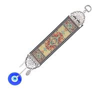 AKLOSIPY Pendre de Décoration - Ornement de Suspension glacé Rouge Rouge pour la Maison, Cadeaux Personnalisés et Chance Spirituelle (Forme Ronde d'or)