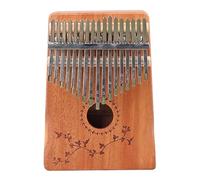 AKLOSIPY Piano à Pouce en Acajou à 17 Touches, Instrument de Musique Kalimba avec Marteau de Réglage pour Débutants et Voyages
