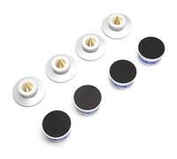 AKLOSIPY Pieds d'isolation Preffair, Pointes de Coussin d'isolation pour Platine Vinyle, Amplificateur CD/DVD, Réduisent Les Vibrations pour Une qualité Sonore Améliorée (Silver)