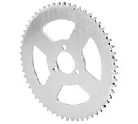 AKLOSIPY Pignon en Acier Blanc T8F 58T - Pédalier à 3 Trous, Diamètre Intérieur de 29 Mm pour Motos, VTT et Karts, et Conception Légère