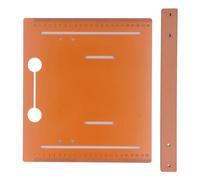 AKLOSIPY Plaque de Base de Machine de Découpe 25x28 Cm avec Marge de 2 Cm, Plaque de Base de Table de Scie sans Perçage pour Scies Circulaires, Accessoires de Travail du Bois en PP