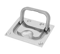 AKLOSIPY Poignée de Traction Affleurante de 76 Mm en Acier Inoxydable 316 - Levage Poli pour Trappes de Pont de Bateau, Armoires et Meubles