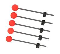 AKLOSIPY Pointe Supérieure de Canne à Pêche sur Glace d'hiver, 5 Pièces, Pointes de Ressort Rouges Portables pour l'extérieur, pour la Pêche sur Glace et Les Environnements de (M)