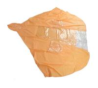 AKLOSIPY Poncho Imperméable pour Vélo à Batterie électrique - Poncho de Pluie à Capuche Réutilisable pour Tout le Corps, 3XL (4X Type de couvercle de miroir Orange)