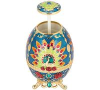 AKLOSIPY Porte-cure-dents en Métal Rétro Portable avec Ouvre-bouteille, Design Paon élégant pour la Maison, le Bureau et le café