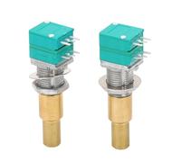 AKLOSIPY Potentiomètre de Guitare à Tige en Laiton, 2 Pièces, Remplacement pour le Volume et le Contrôle des Guitares électriques et Basses