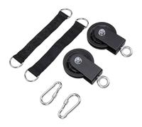 AKLOSIPY Poulie de Fitness, Ensemble Résistant de 165 Lbs | Roue en nylon fiable, Douce et silencieuse, Entraînement polyvalent, Indispensable pour la gym à domicile