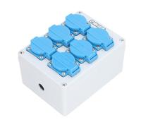 AKLOSIPY Prise Murale 6 Voies IP44, Boîte de Prise électrique Extérieure, Distributeur de Puissance 16A avec Connecteur