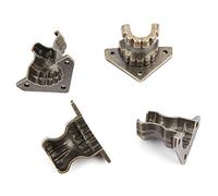 AKLOSIPY Protecteurs d'angle de Pied de Bête Antique, 4 Pièces, pour Boîtes à Bijoux et Armoires à Meubles, Pieds de Boîte en Bois Décoratifs