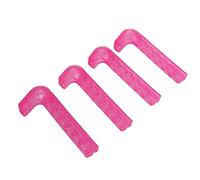 AKLOSIPY Protège-Patins à Glace Antidérapants en Plastique Souple, 4 Pièces, Housses de Patins de Hockey pour Tailles 24-42 (Rose Rouge)