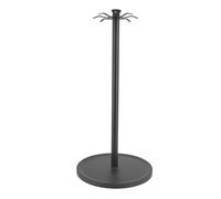 AKLOSIPY Rack de Porte-ustensiles de Cuisine Rotatif en Métal avec 8 Crochets - Stockage à économie d'espace pour Outils et Accessoires de Comptoir