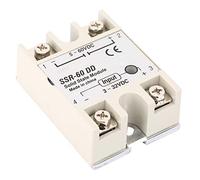 AKLOSIPY Relais à état solide 60 A SSR-60DD durable | Vitesse de commutation élevée, compatibilité électromagnétique, résistant aux environnements difficiles, idéal pour