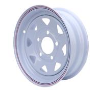 AKLOSIPY REMOR de 12 Pouces RIM 12x4,5 Roue Alliage 1100 Lb Capacité de Charge 5 Trous de Boulon 114,3 Mm avec Alésage Central de 75 Mm pour les Remorques de Bateau à Cargaison