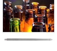 AKLOSIPY Remplisseur de Bouteille à Ressort pour Embouteillage de Bière en Acier Inoxydable de 13,7 Pouces pour Brassage à Domicile et Commercial, Accessoires de Bière avec Tube de 4 Pouces