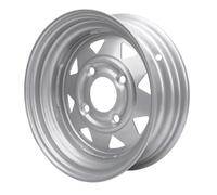 AKLOSIPY Rime de Roue de Remorque de 12 Pouces 12 Pouces 4 Trous Motif de Boulon 114,3 Mm Remplacement en Alliage pour les Remorques de Cargo avec une capacité de 1100 Lb