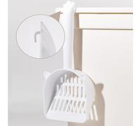 AKLOSIPY Scoop de Litière pour Chats avec Poignée Non Glissée et Crochet Arrière - Levage de Coussin Efficace pour Un Nettoyage Rapide, en Toute sécurité et Matériau, Conception d'économie d'espace