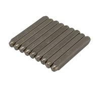 AKLOSIPY SET des Tampons de Numéro de Métal 9pcs - Acier à Haut Carbone, 0,16 Pouce, Polyvalent pour le Cuir, le Bois, les Bijoux, Comprend une Boîte de Rangement Robuste