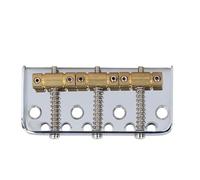 AKLOSIPY Short Electric Guitar Bridge for Tele with Brass Saddles (SILVER)