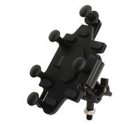 AKLOSIPY Support de Téléphone pour Moto avec Pince à 540 °, Système de Verrouillage à 5 Griffes, Support de Guidon Universel pour la Plupart des Smartphones (Black)