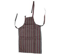 AKLOSIPY Tablier à Bavette avec Poches pour Cuisine, Restaurant, Boulanger - Tablier de Cuisine élégant à Rayures Rouges et Blanches (bandes rouges et blanches)