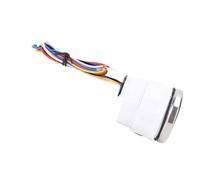 AKLOSIPY Tachymètre 52 Mm 2 Pouces 6000 Tr/min pour Moteurs à 0-6000 Tr/min avec Rapport de Vitesse Réglable 7 Couleurs de Rétroéclairage DC 9-32 V Voitures Camions (Cadran noir couvercle argenté