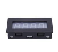 AKLOSIPY Tachymètre à Affichage LED à 4 Chiffres avec Rétroéclairage Bleu, 8-15 V, 5-9999 Tr/min, écran LED de 0,56 Pouces pour Moteurs, équipements Industriels et Ménagers (Rétroéclairage rouge)