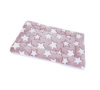AKLOSIPY Tapis Chaud pour Chien-Automne Hiver en Peluche Double Face Confortable Doux épais Mignon Motif étoile Lit pour Animaux de Compagnie pour Chiens et Chats (XL)