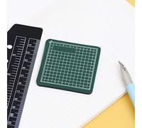 AKLOSIPY Tapis de Découpe Auto-cicatrisant en PVC, 2 Pièces, 8x8cm, Planche Artisanale Antidérapante pour Artistes, Peintres et Artisans