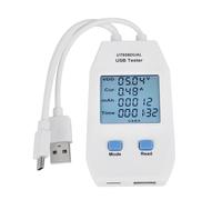 AKLOSIPY Testeur de puissance numérique pour appareils USB, surveillance de | Mesure précise de la tension et du courant, vérifie l'efficacité du chargeur, matériau ABS facile à utiliser, compatible avec