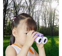 AKLOSIPY Times Jumelles Légères avec Sangle pour Jouet éducatif pour Enfants - pour l'exploration de la Nature et Les Aventures en Plein Air (Violet Clair)