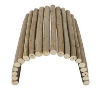AKLOSIPY Tunnel en Bois pour Hamster, Pont Pliable pour Petits Animaux, pour Gerbille, Guinée, Chinchilla, Furet, Hérisson - Cachette d'arbustes, Jouet à Mâcher, Flexible 20 X 30 Cm, (20 * 30CM)