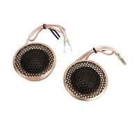 AKLOSIPY Tweeters de Voiture en Aluminium Or Rose 150W, 2 Pièces, pour Système Bidirectionnel avec Condensateur intégré et Fonctionnalités d'installation Faciles