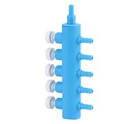 AKLOSIPY Valve de Connecteur de Pompe à Oxygène pour Aquarium en Plastique, Séparateur à 2 Voies, Accessoires pour Poissons, 2 Pièces (5 têtes)