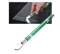 AKLOSIPY Verre Portable à Molette avec Poignée Antidérapante pour une Incision Précise du Verre de 3 Mm à 15 Mm - Molette de en Carbure cémenté - Rouge (GREEN)