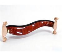 AKLOT Épaulière pour violon 4/4 et 3/4 : fabriquée en pin blanc massif, finition à rayures tigrées bordeaux, éponge épaisse et respirante, pinces en silicone qui n'endommagent pas le vernis, design