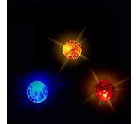 Akls Lot de 3 balles de Chasse aux fantômes avec Mouvement Lumineux pour Chat et Chien, activé par Le Toucher, équipement Paranormal pour Animal Domestique