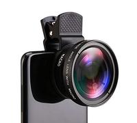 Akls Objectif de téléphone Portable Grand Angle 0,45 x et Macro HD 12,5 x à Clipser Universel pour iPhone, Samsung et la Plupart des Smartphones Android