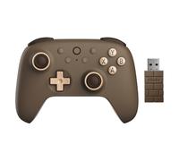 AKNES 8Bitdo Manette sans fil 2.4G Ultimate 2C pour Windows PC et Android, avec Joysticks à effet Hall et Triggers Hall, 1000Hz Polling Rate, et Remappable L4/R4 Bumpers (Brownie)