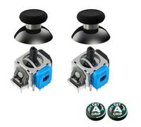 AKNES GuliKit TMR Électromagnétique Joysticks pour Manette DualShock PS4, Stick Accessoires de Rechange pour PlayStation 4 Manette, Capuchons de Joysticks Inclus