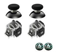 AKNES GuliKit TMR Électromagnétique Joysticks pour Manette Switch Pro, Stick Accessoires de Rechange pour Manette Switch Pro, Capuchons de Joysticks Inclus