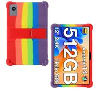 AKNICI 12 Pouces Coque Silicone per TECLAST T60,DOOGEE T40 Pro/T20 Ultra,Headwolf HPad6/Headwolf Lite/Headwolf HPad6 Pro,OUKITLE OT5S/OT5,SGNI T12S,VASOUN M70,AvidPad A90,Vasoun P200, Le Rainbow