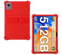 AKNICI 12 Pouces Coque Silicone per TECLAST T60,DOOGEE T40 Pro/T20 Ultra,Headwolf HPad6/Headwolf Lite/Headwolf HPad6 Pro,OUKITLE OT5S/OT5,SGNI T12S,VASOUN M70,AvidPad A90,Vasoun P200, Rouge