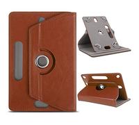 AKNICI 360° Rotation 10 Pouces Universal Coque pour Simbans PicassoTab 10/Vankyo MatrixPad S30 S20/YOTOPT K107/BEISTA 10/TOSCIDO K108 W109 X104 X108/LNMBBS 10/ZONMAI 10/PRITOM 10/Novel TTT 10, Marron